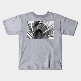 Natural Abstract ~ peacock feather Kids T-Shirt